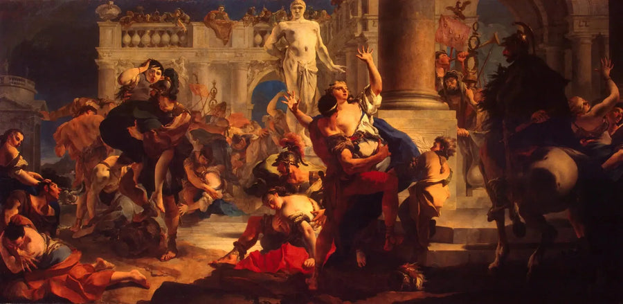A Violação das Sabinas - Giovanni Battista Tiepolo