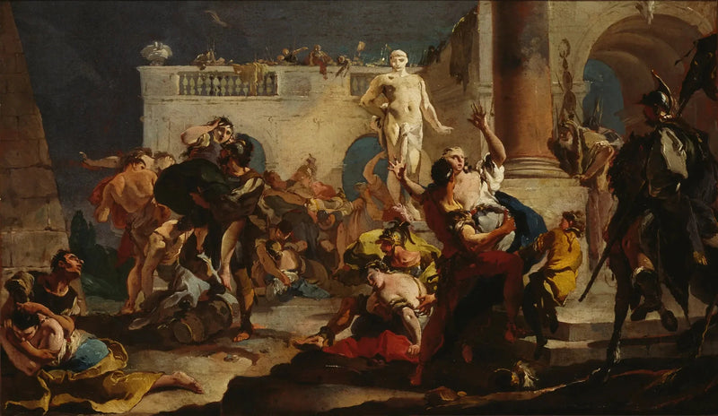 A Violação das Sabinas - Giovanni Battista Tiepolo