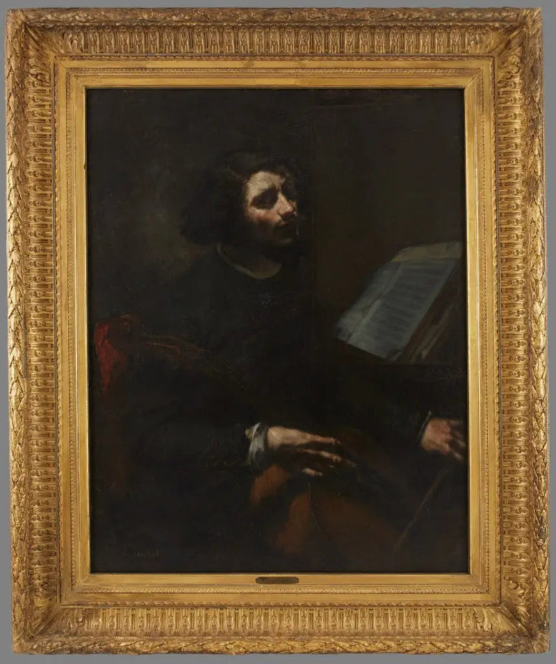 O violoncelista - Gustave Courbet