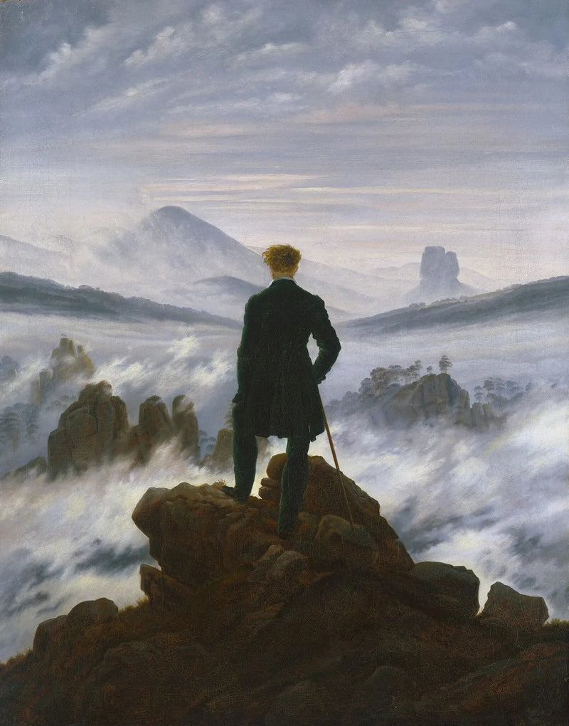 O Viajante Contemplando um Mar de Nuvens - Caspar David Friedrich