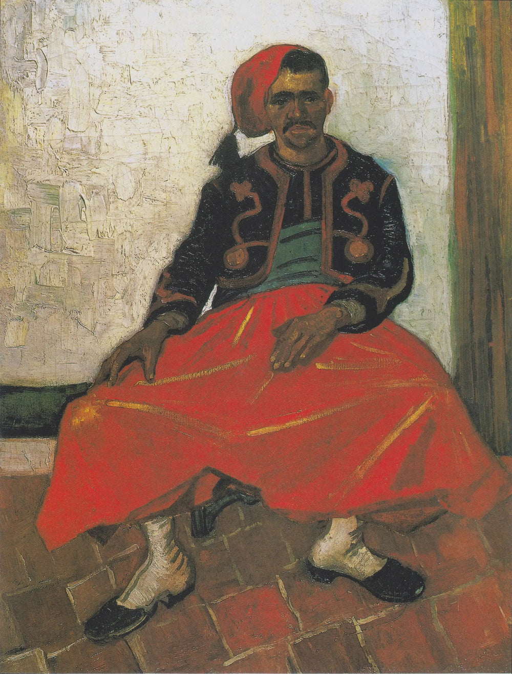 Reproduction du tableau « Le zouave assis - Vincent van Gogh » par Alpha Reproduction en peinture à l’huile