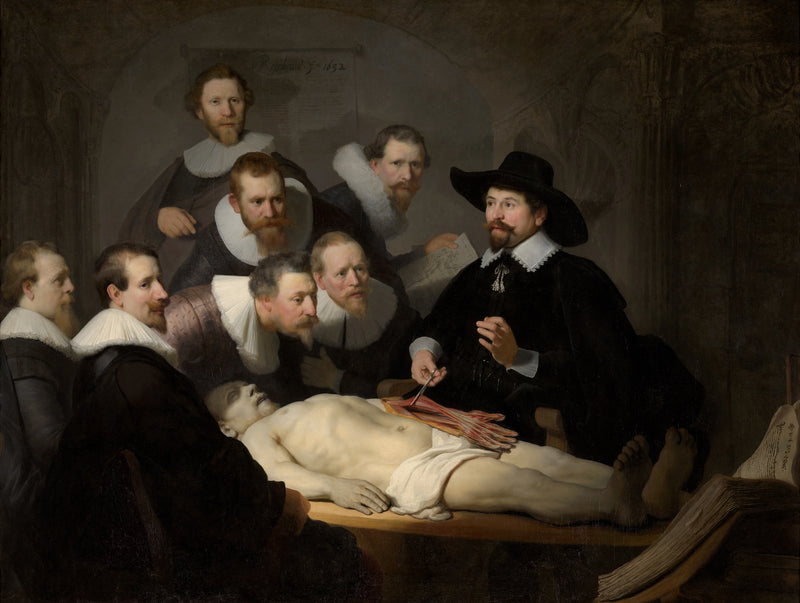 A anatomia do Dr. Nicolaes Tulp - Rembrandt