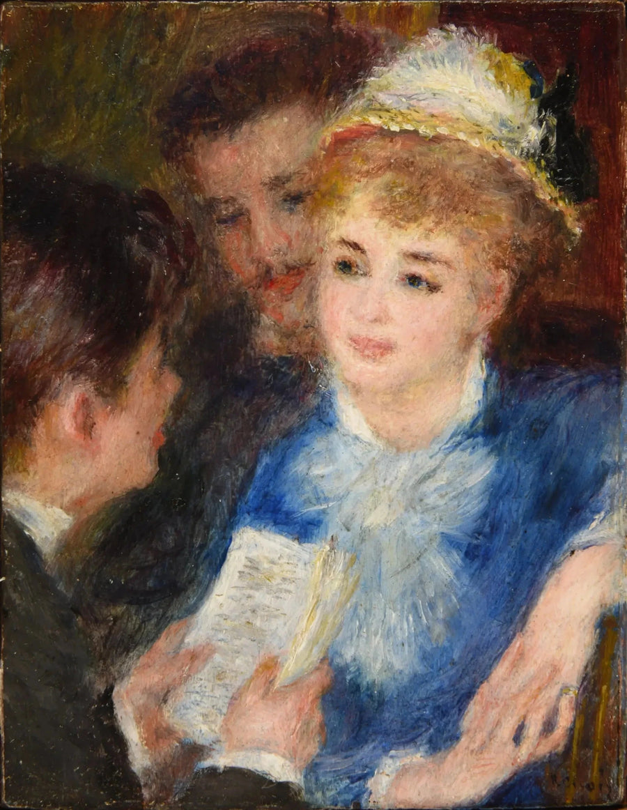 A leitura do papel - Pierre-Auguste Renoir