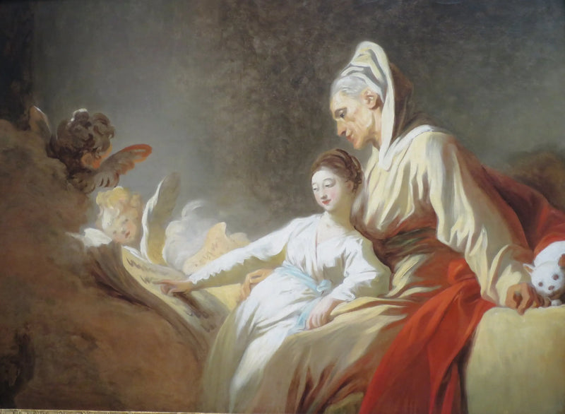A Educação da Virgem - Jean-Honoré Fragonard