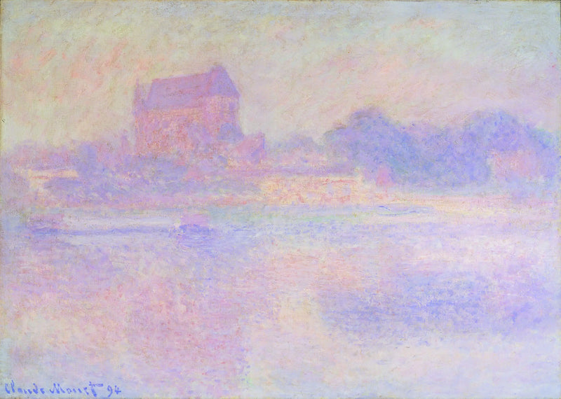 A igreja de Vernon, neblina - Claude Monet