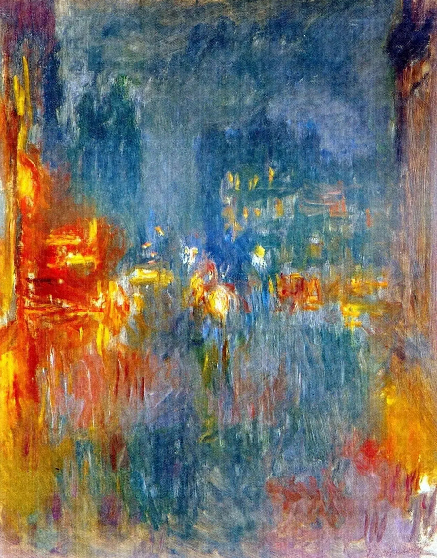 Leicester Square, à noite - Claude Monet