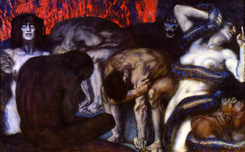 O Inferno - Franz Von Stuck