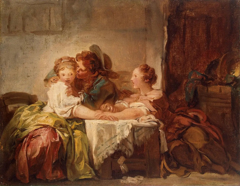 O Desafio Perdido ou o Beijo Ganhado - Jean-Honoré Fragonard