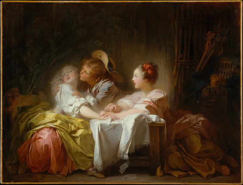 O Desafio Perdido ou o Beijo Ganhado - Jean-Honoré Fragonard