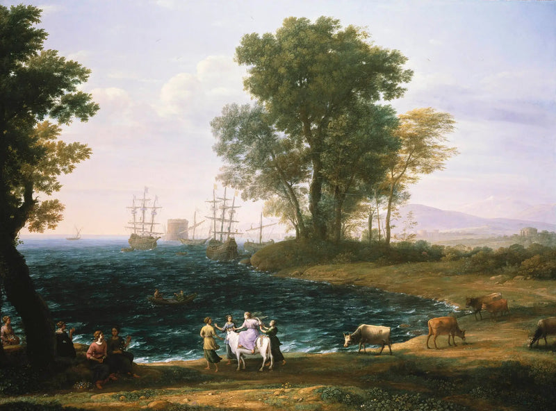 A Remoção da Europa - Claude Lorrain