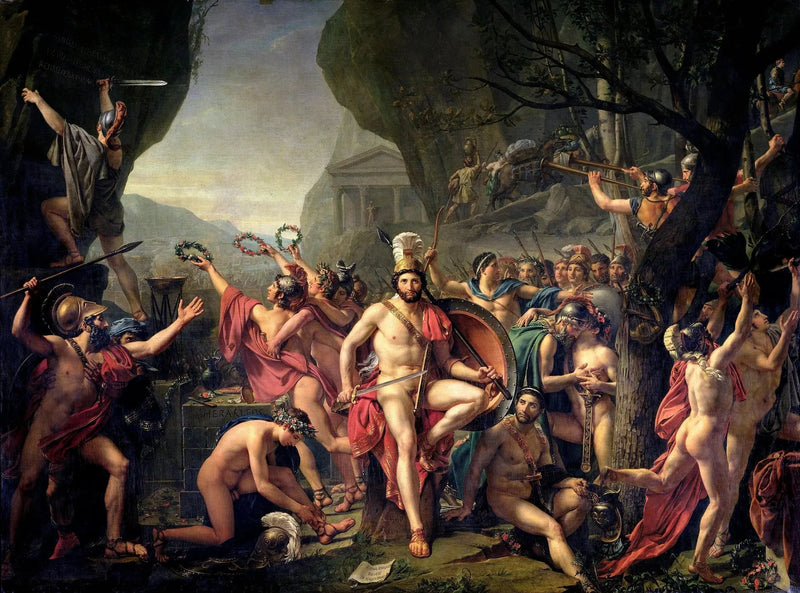 Leônidas nas Termópilas - Jacques-Louis David