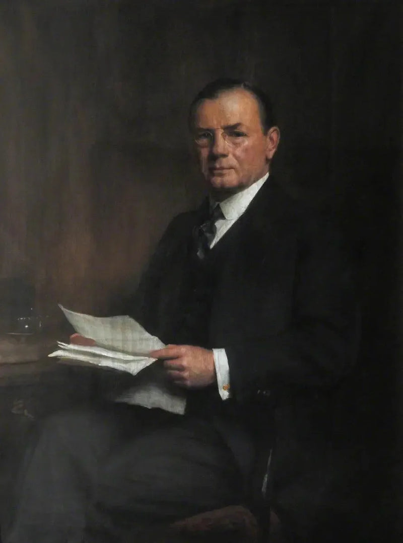 Leopold Charles Maurice Stennet Amery (1873–1955), CH, Expositor (1892), Membro Honorário (1946), Secretário de Estado para a Índia (1940–1945) - Luke Fildes