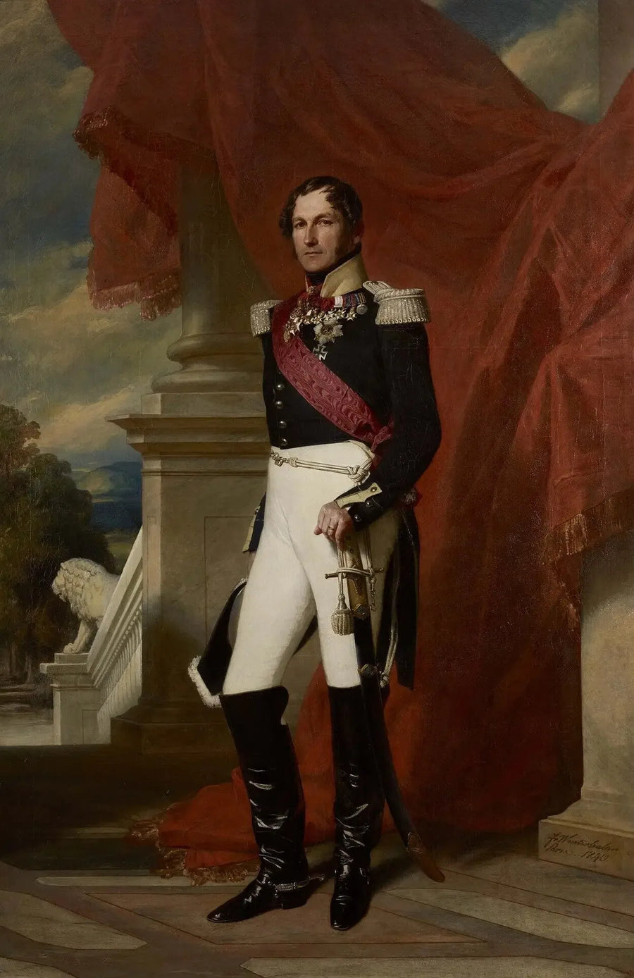 Leopoldo I, rei dos Belgas - Franz Xaver Winterhalter