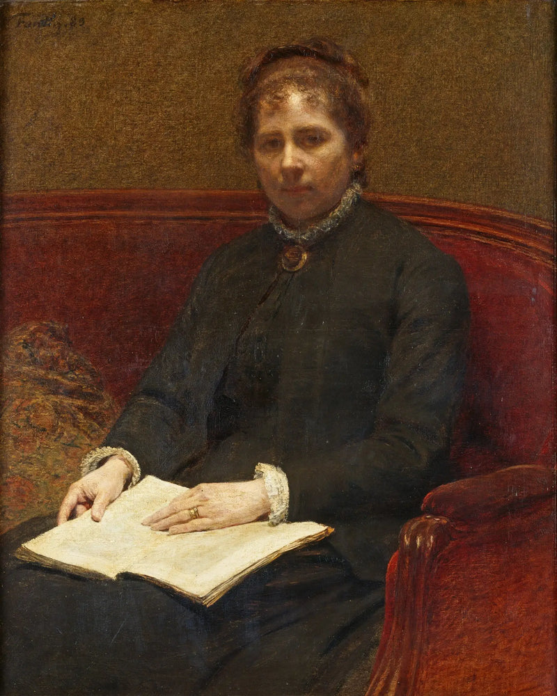A esposa do artista - Henri Fantin-Latour