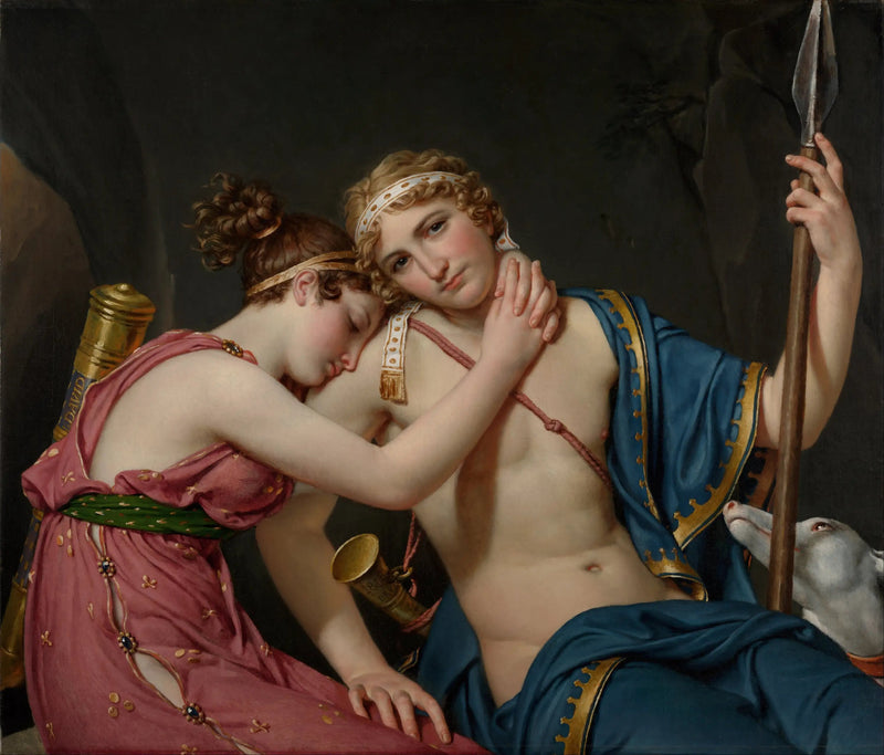 As Despedidas de Telêmaco e de Eucaris - Jacques-Louis David