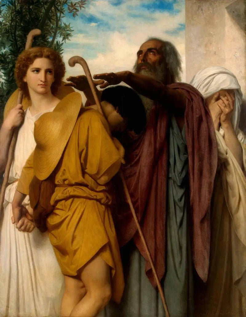 Adeus de Tobias ao seu pai - Bouguereau