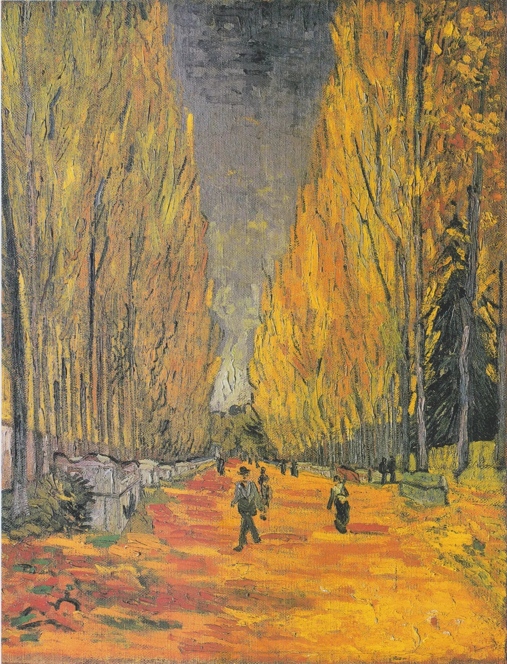 Les Alyscamps - Vincent van Gogh image 1 reproduction de peinture à l’huile