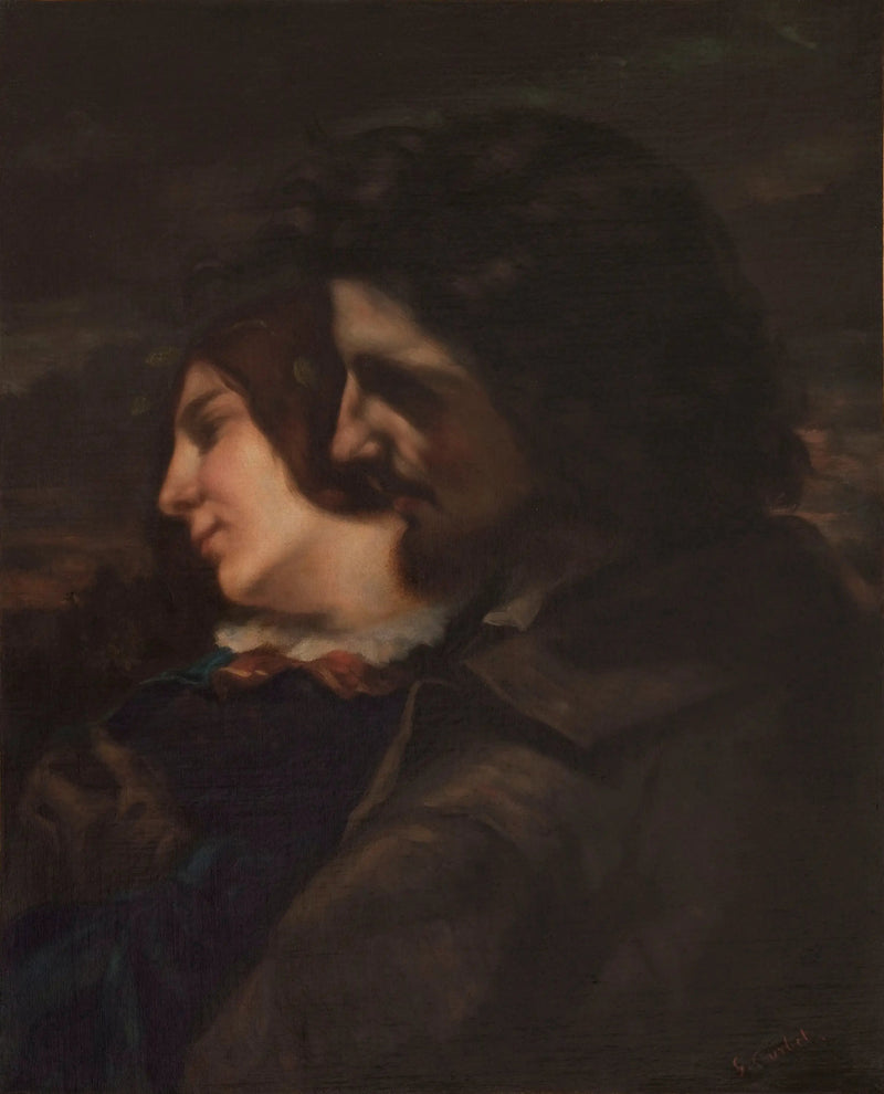 Os amantes no campo. Sentimentos da juventude - Gustave Courbet