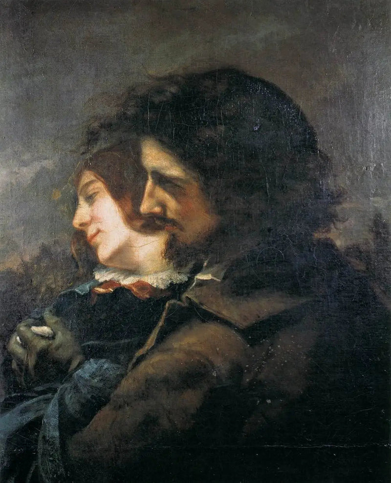 Os Amantes Felizes - Gustave Courbet