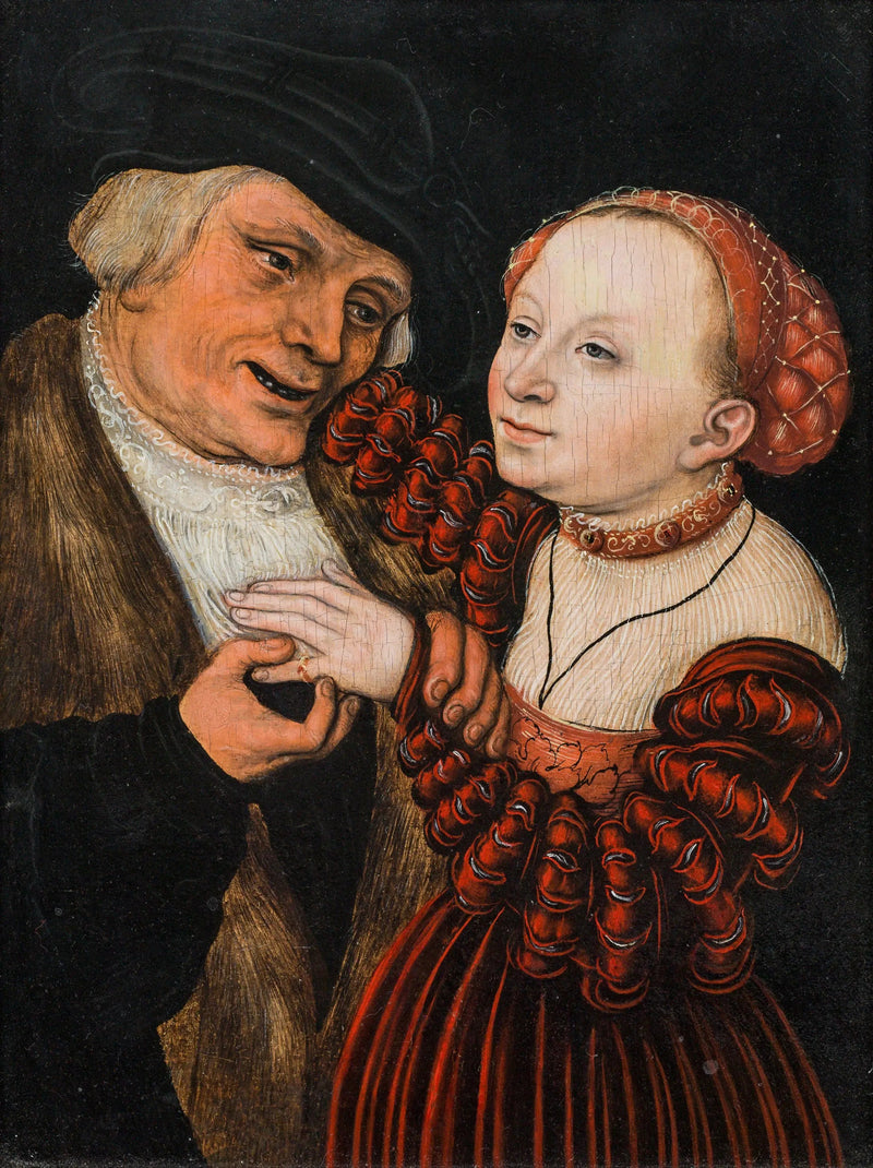 Os amantes mal combinados - Lucas Cranach, o Velho