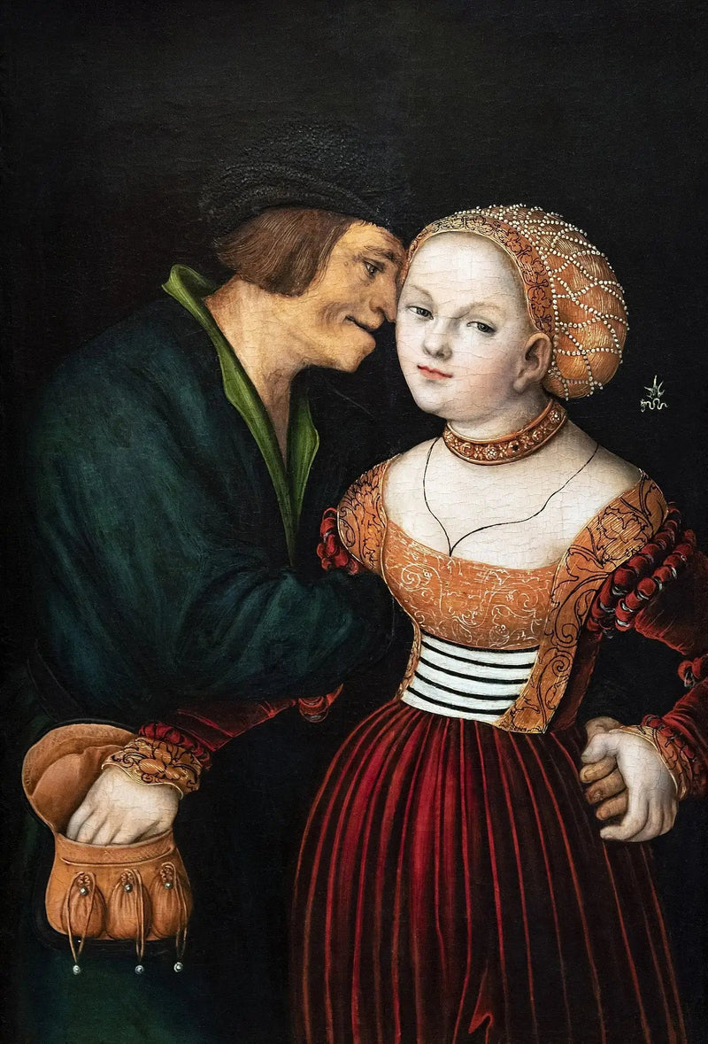 Os amantes mal combinados - Lucas Cranach, o Velho