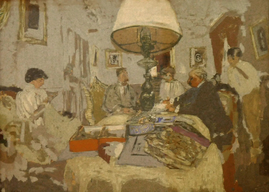 Os Amigos ao redor da mesa, Saint-Jacut - Édouard Vuillard