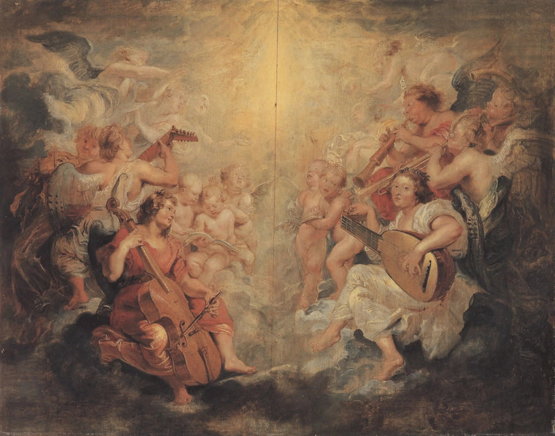 Os anjos da música - Peter Paul Rubens