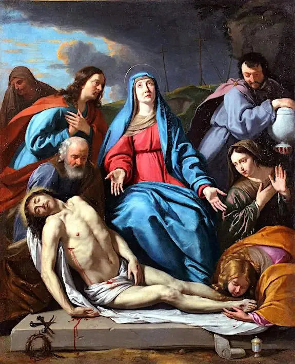 Os preparativos para o sepultamento de Cristo - Philippe de Champaigne