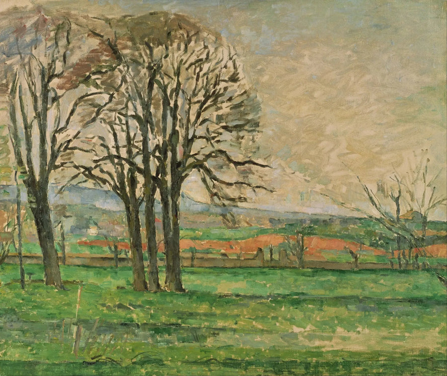 As Árvores do Jas de Bouffan despidas - Paul Cézanne