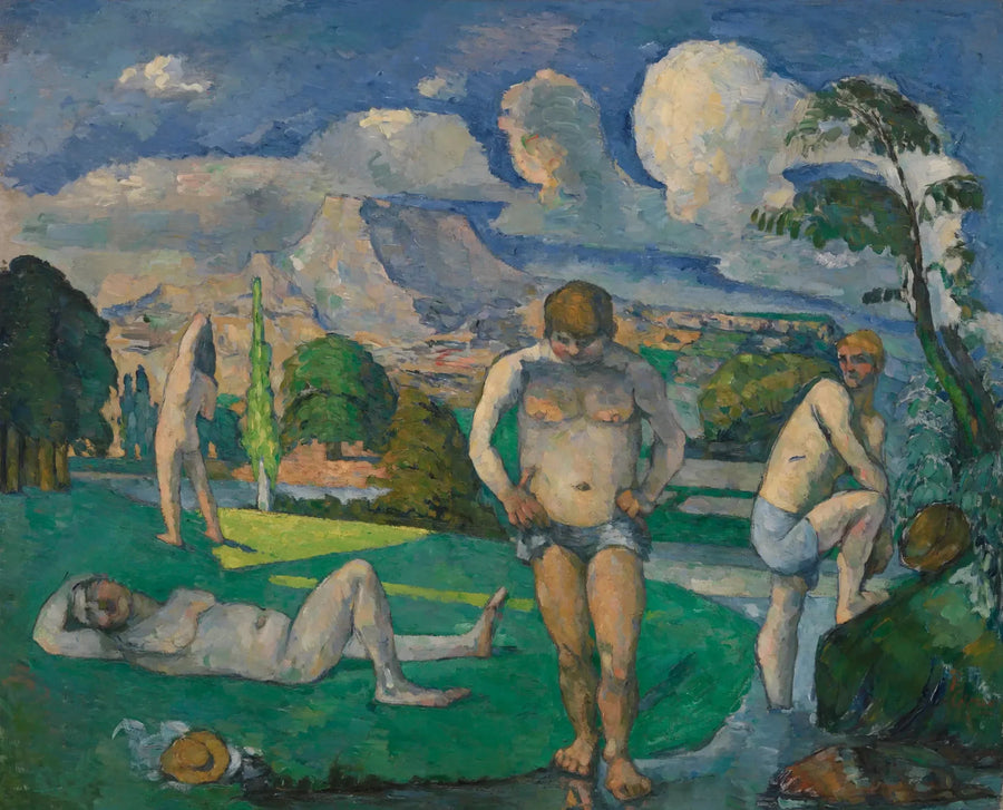 Os banhistas em repouso - Paul Cézanne