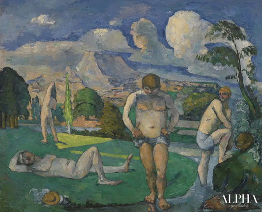 Les baigneurs au repos - Paul Cézanne - Reproductions de tableaux et peintures haut de gamme