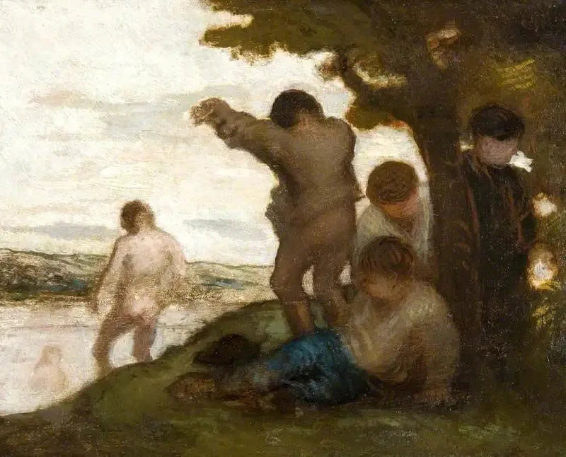 Os Banhoadores - Honoré Daumier