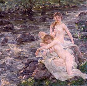 Os banhistas - Robert Lewis Reid