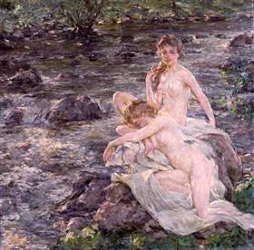Os banhistas - Robert Lewis Reid