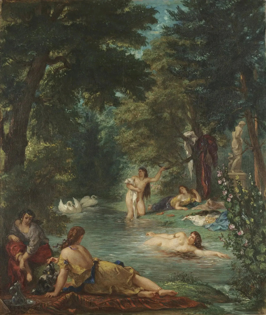As banhistas - Eugène Delacroix