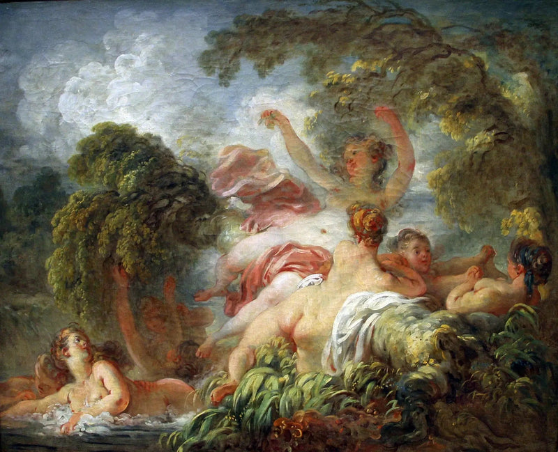 As Banho de Damas - Jean-Honoré Fragonard