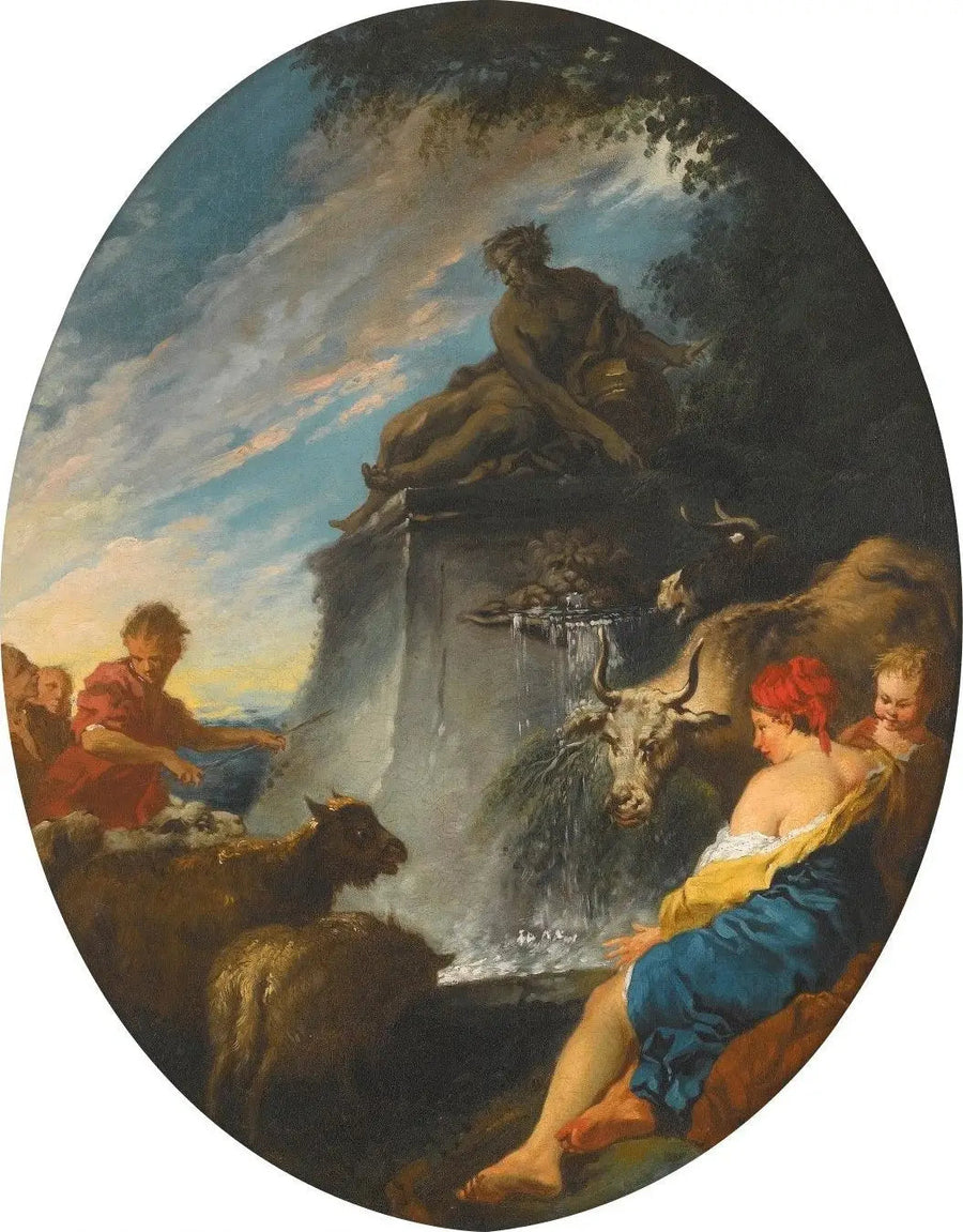 Os Pastores na Fonte - François Boucher
