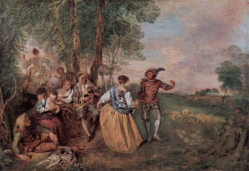 Os Pastores - Antoine Watteau