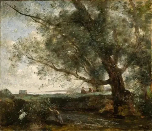 Os pastores de Arcádia - Jean-Baptiste Camille Corot