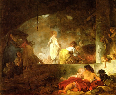 Les blanchisseuses - Jean-Honoré Fragonard - Alpha Reproduction
