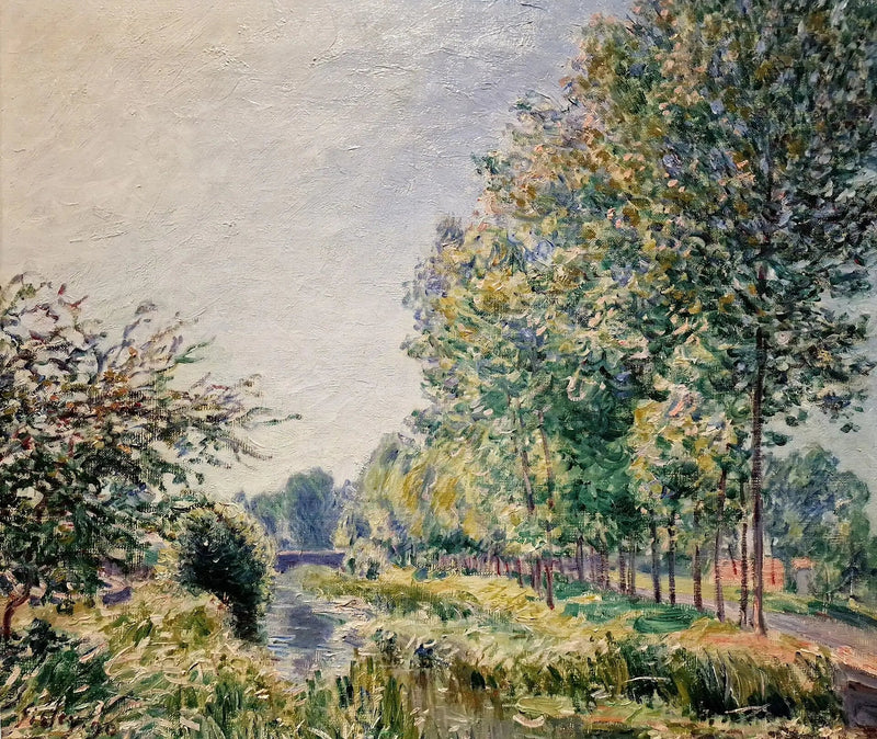 As margens do Orvanne. Efeito da manhã - Alfred Sisley