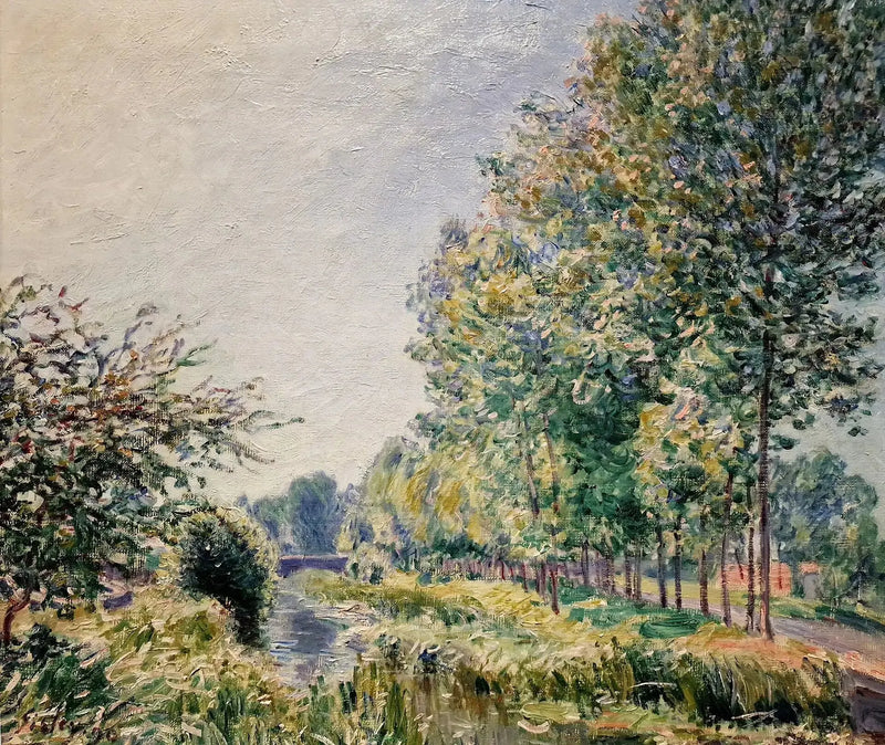 As margens do Orvanne. Efeito da manhã - Alfred Sisley