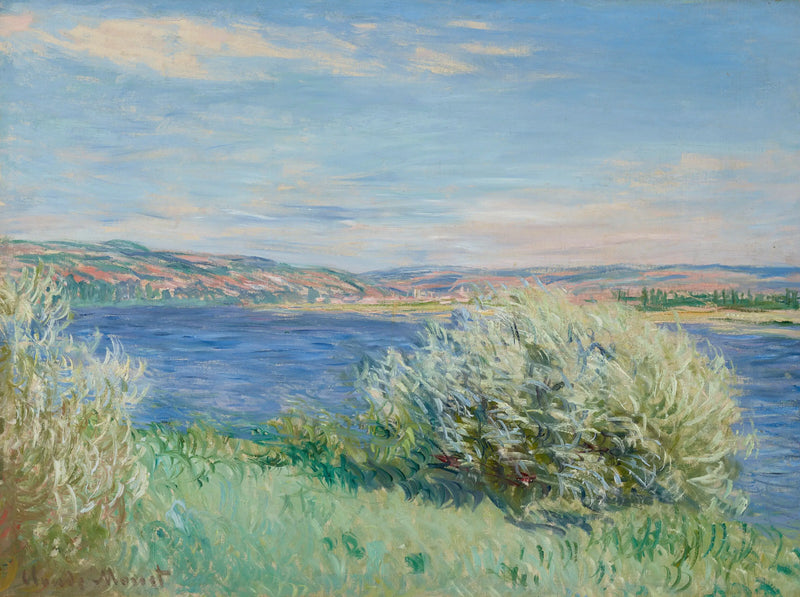 As margens do Sena perto de Vétheuil - Claude Monet