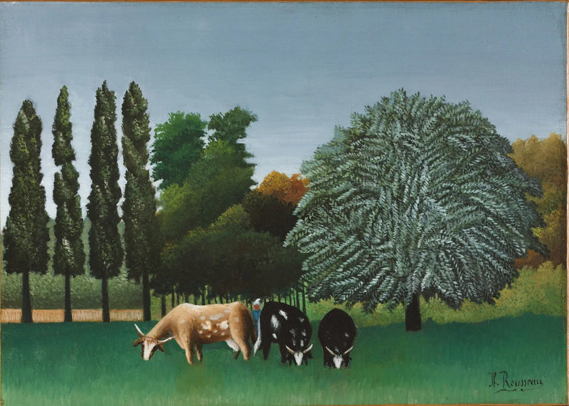 As margens do Oise - Henri Rousseau