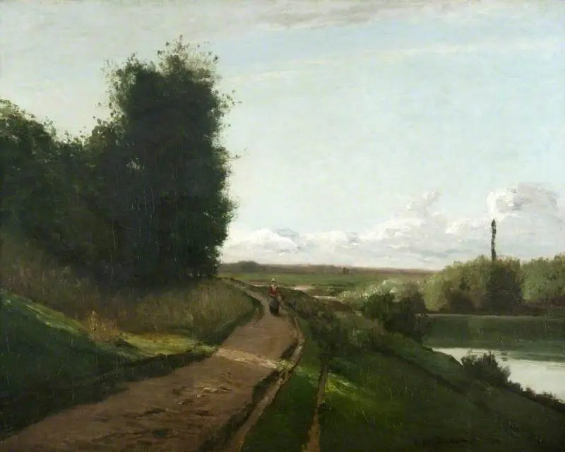 As margens do Marne - Camille Pissarro