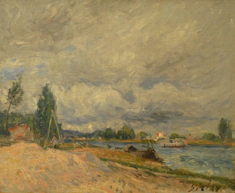 As Margens do Loing - Alfred Sisley