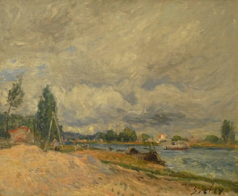 As Margens do Loing - Alfred Sisley