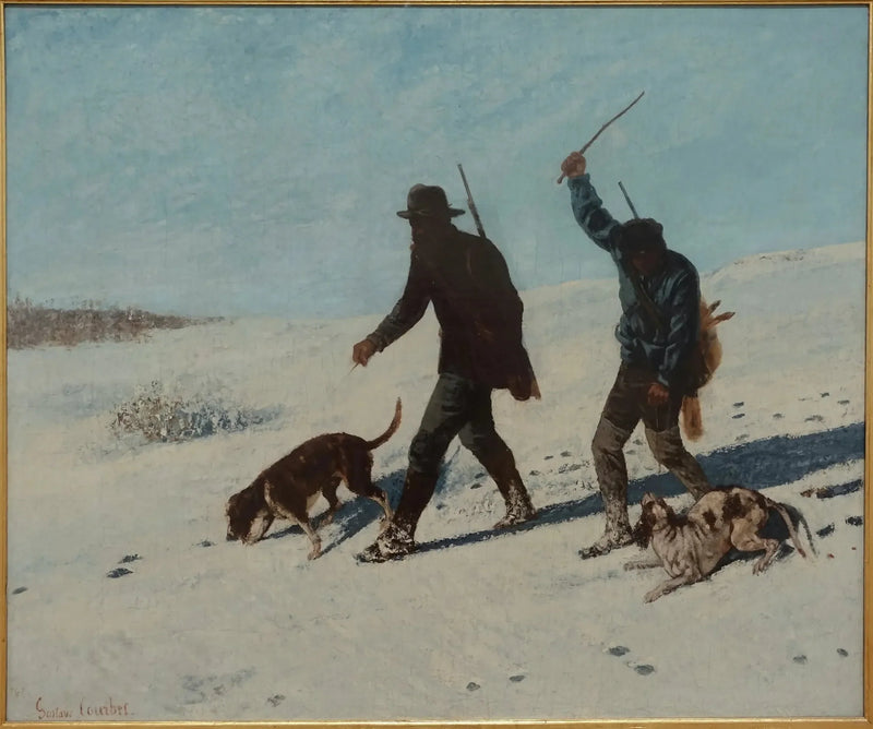 Os caçadores furtivos, Ornans - Gustave Courbet