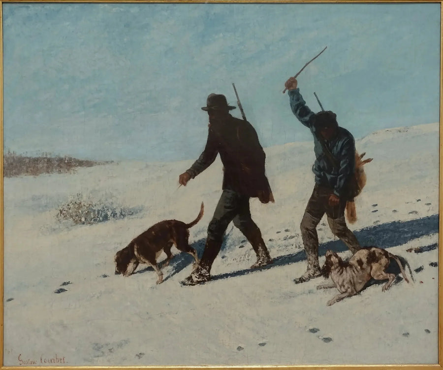Os caçadores furtivos, Ornans - Gustave Courbet