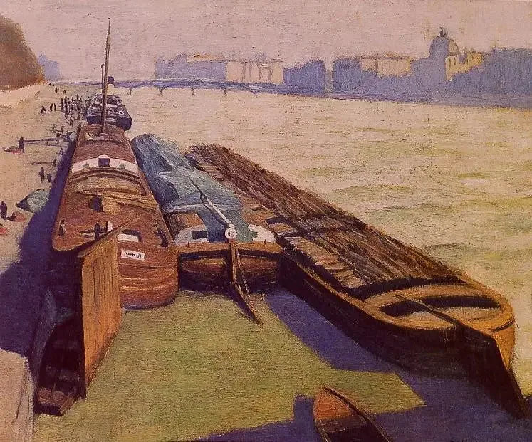 Os compradores, à beira do Sena - Félix Vallotton